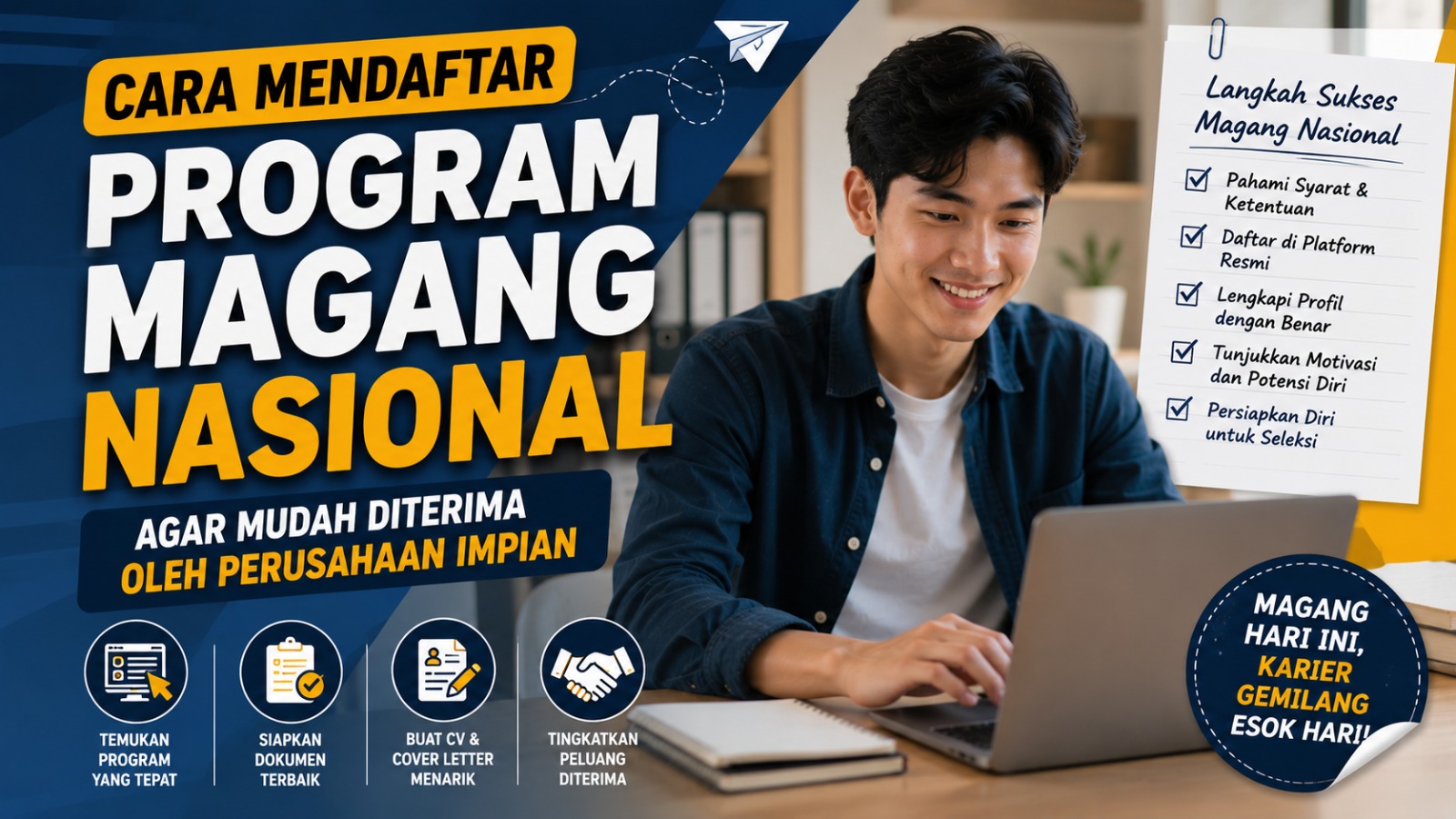 Cara Mendaftar Program Magang Nasional agar Mudah Diterima oleh Perusahaan Impian
