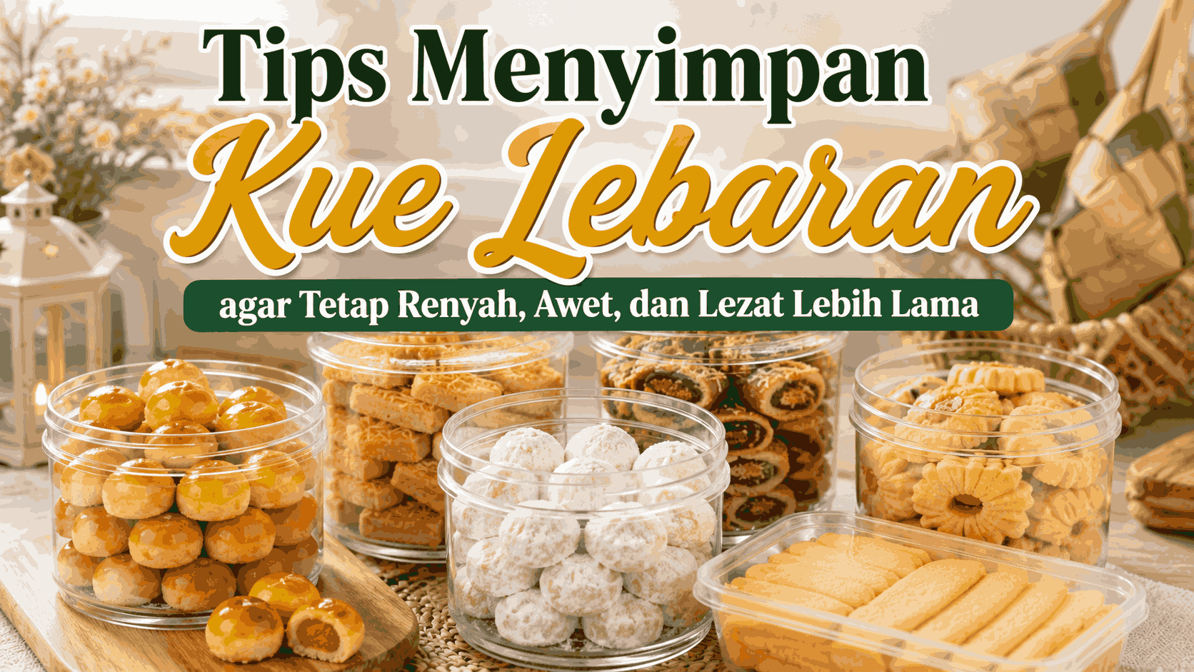 Tips Menyimpan Kue Lebaran agar Tetap Renyah, Awet, dan Lezat Lebih Lama