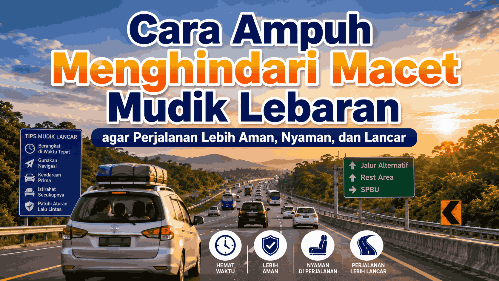 Cara Ampuh Menghindari Macet Mudik Lebaran agar Perjalanan Lebih Aman, Nyaman, dan Lancar