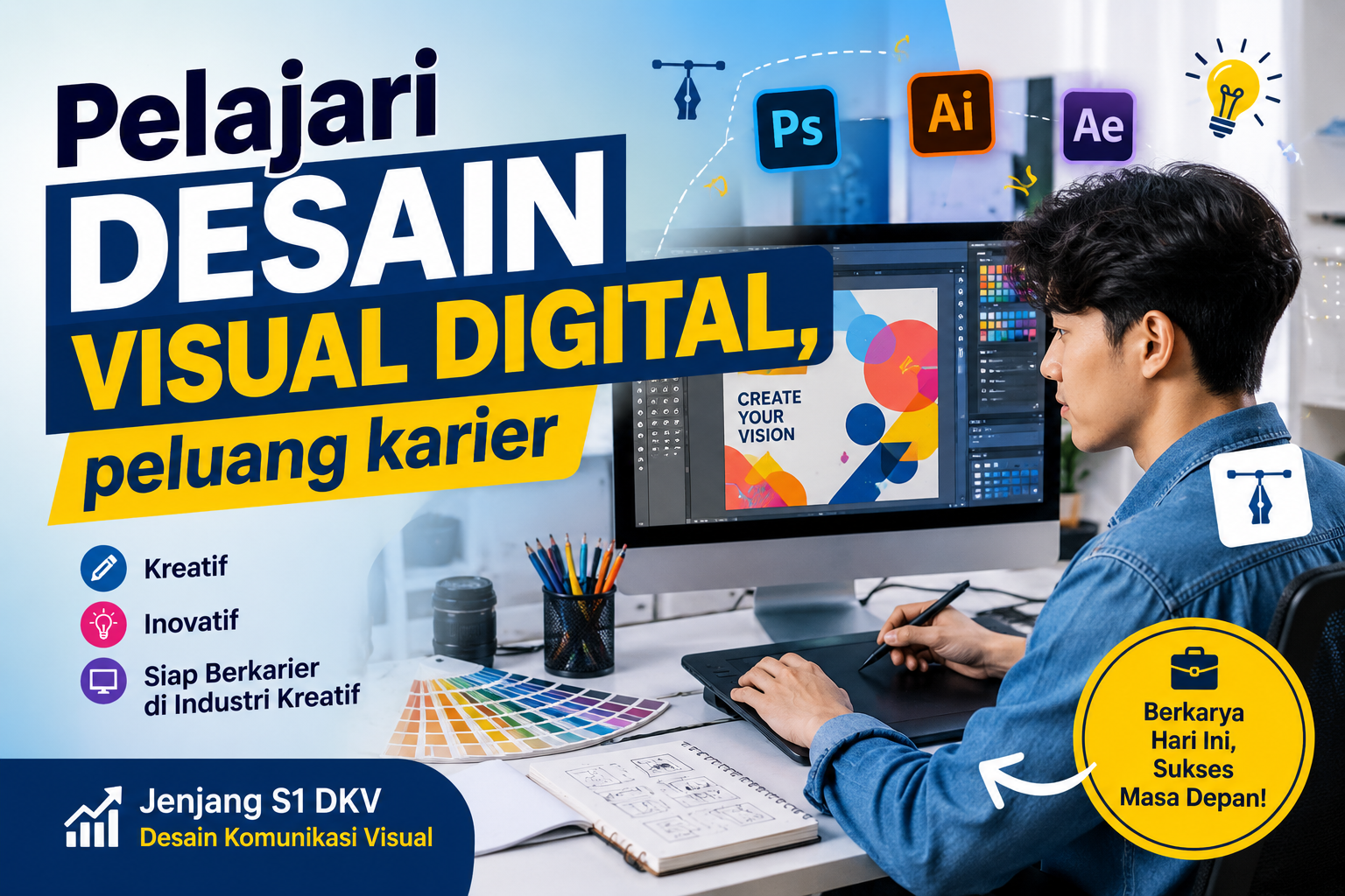 Desain Visual Digital Menjadi Keahlian Penting di Era Modern
