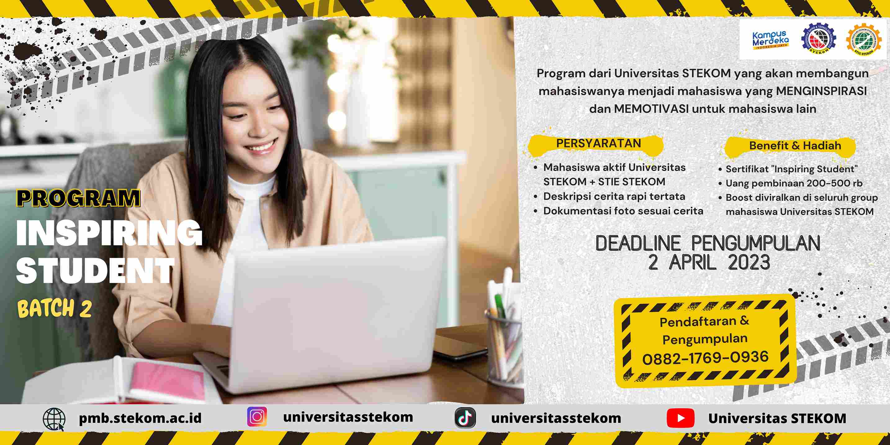 PROGRAM INSPIRING STUDENT 2023 UNIVERSITAS STEKOM BATCH 2 KEMBALI LAGI !!