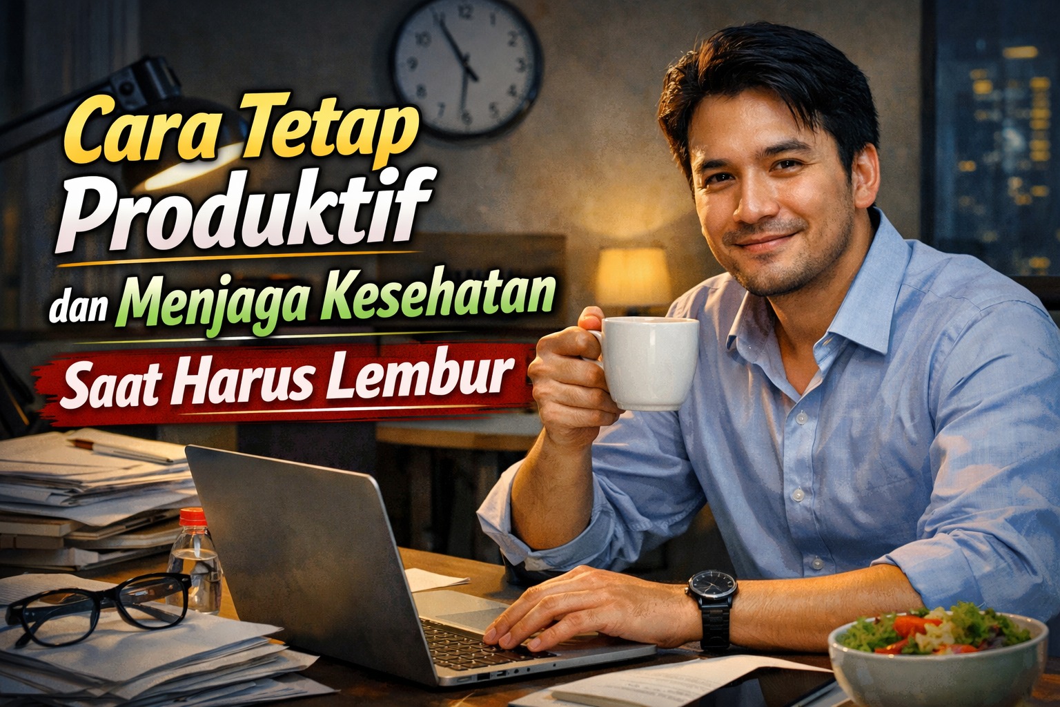 Cara Tetap Produktif dan Menjaga Kesehatan Saat Harus Lembur.