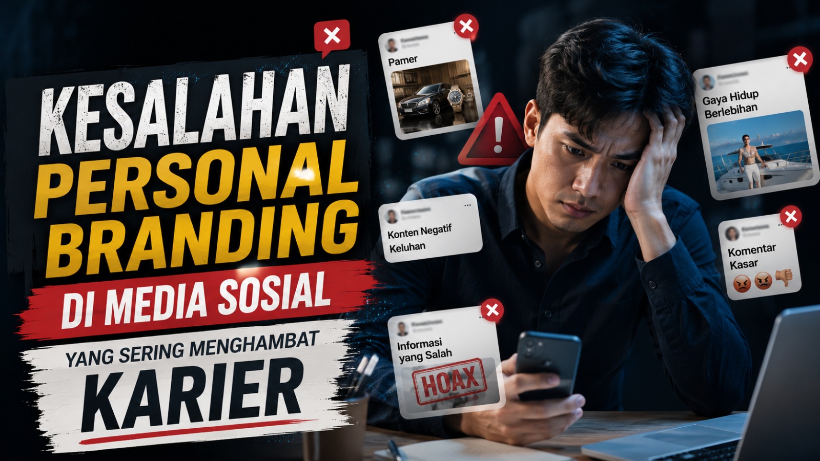 Kesalahan Personal Branding di Media Sosial yang Sering Menghambat Karier