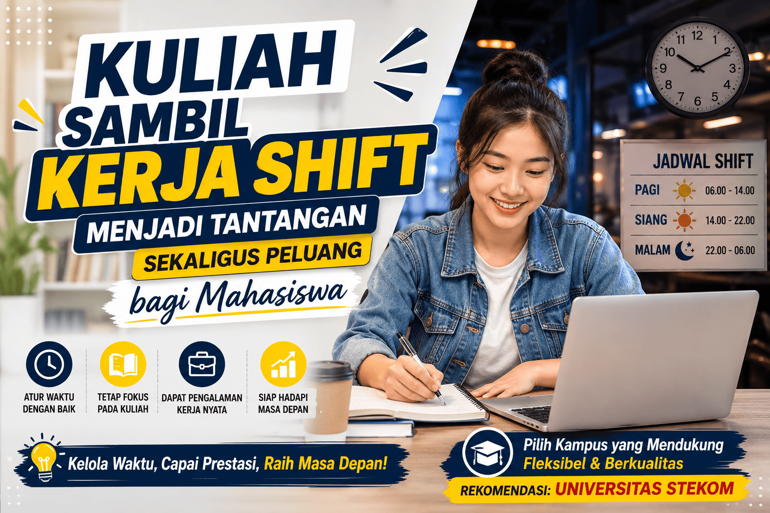 Kuliah Sambil Kerja Shift Menjadi Tantangan Sekaligus Peluang bagi Mahasiswa
