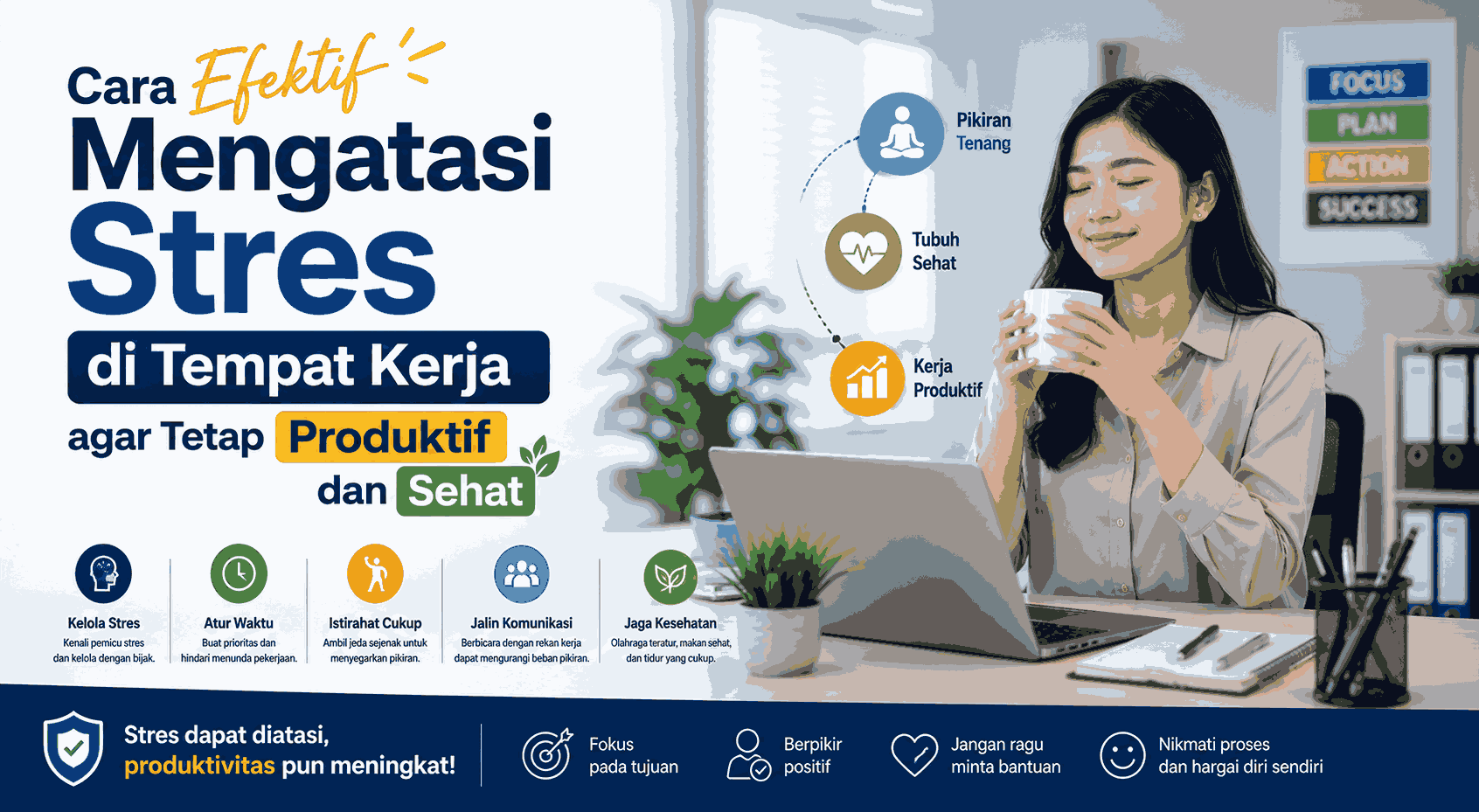 Cara untuk Efektif Mengatasi Stres di Tempat Kerja agar Tetap Produktif dan Sehat
