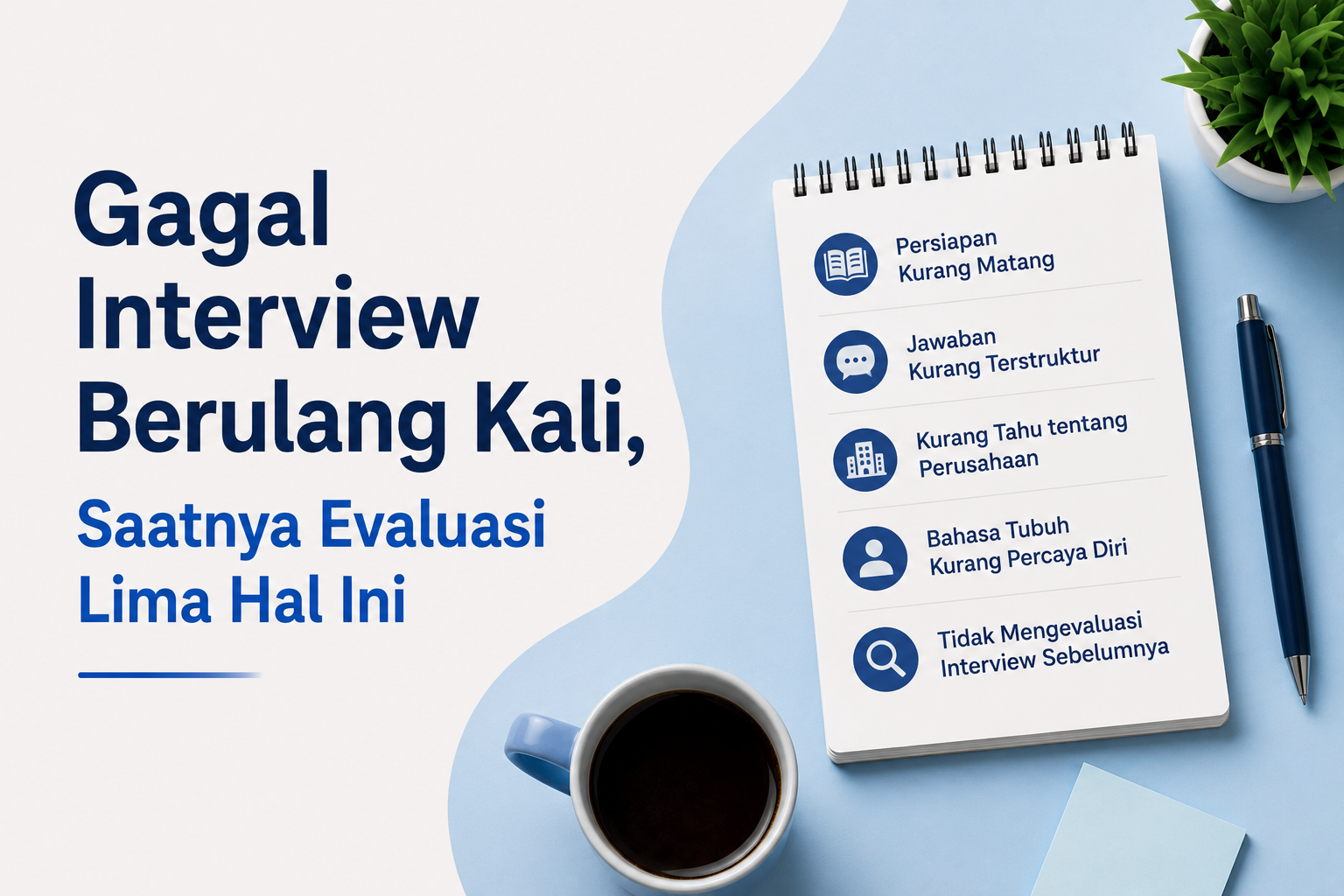 Gagal Interview Berulang Kali, Saatnya Evaluasi Lima Hal Ini