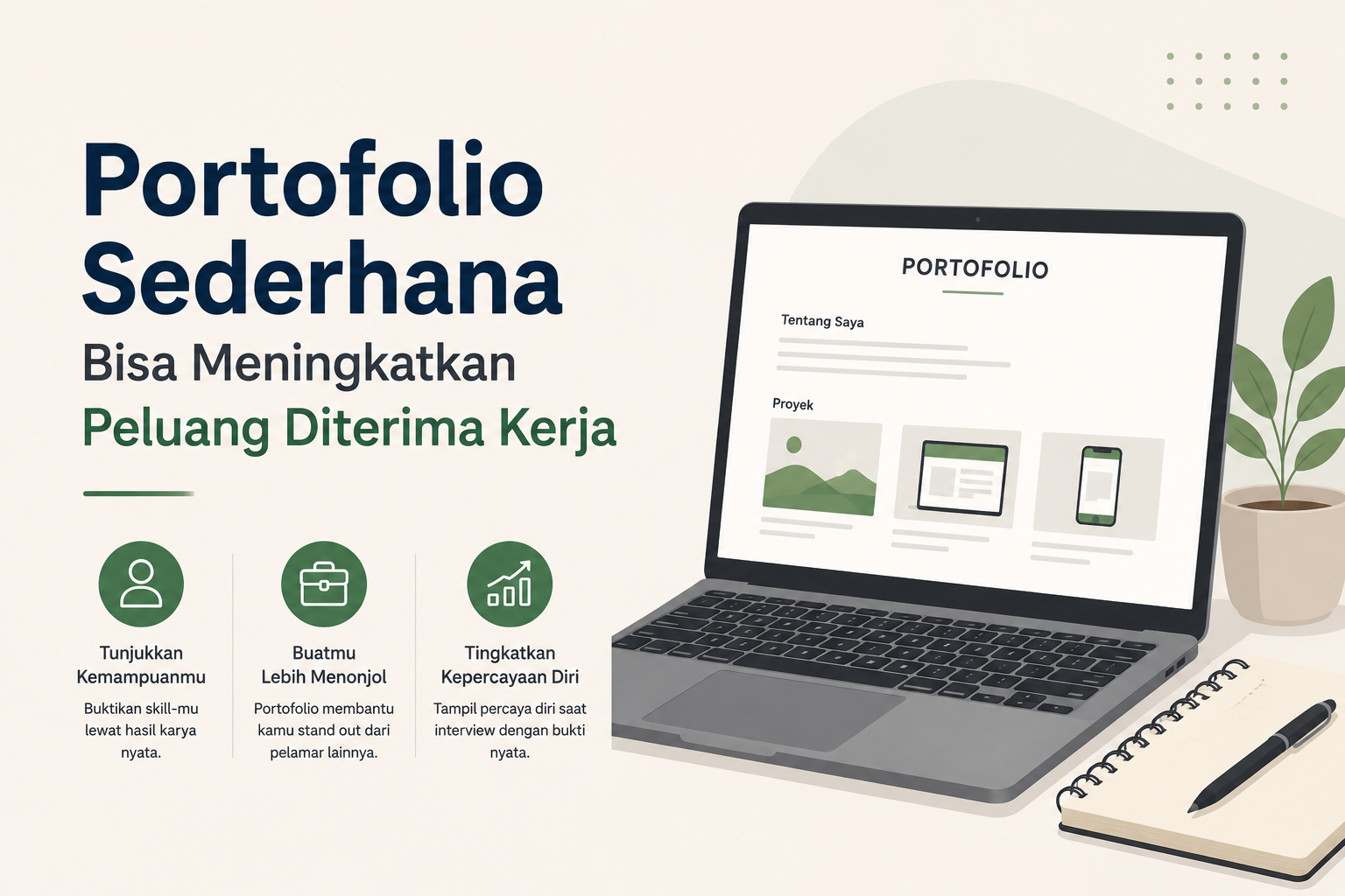 Portofolio Sederhana Bisa Meningkatkan Peluang Diterima Kerja