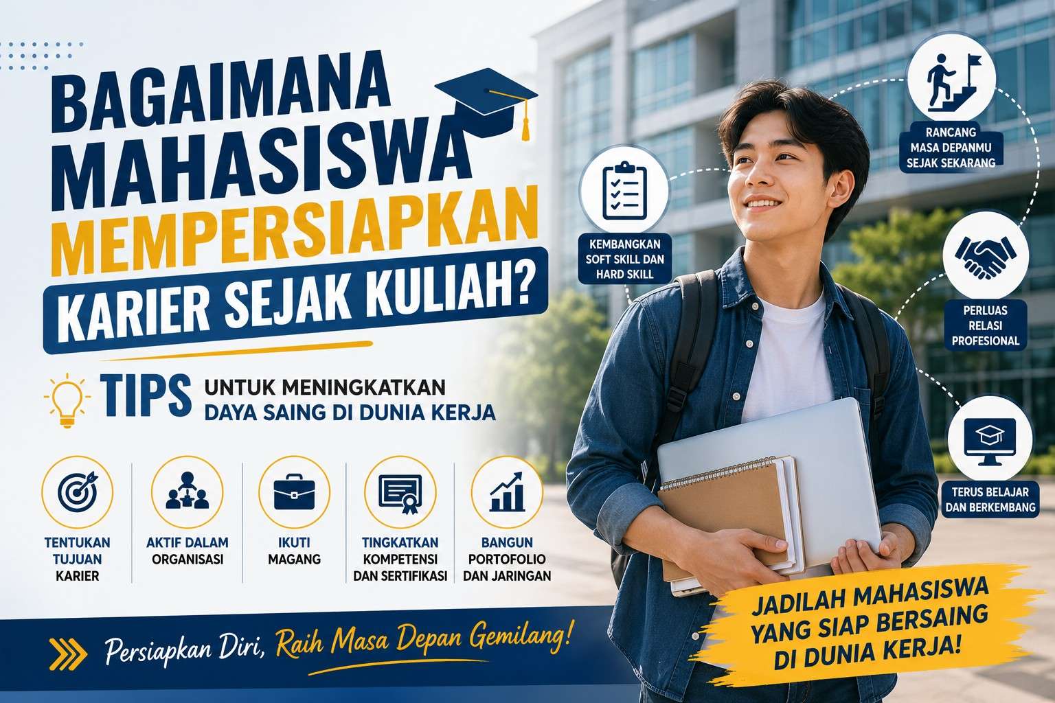 Bagaimana Mahasiswa Mempersiapkan Karier Sejak Kuliah? Tips untuk Meningkatkan Daya Saing di Dunia Kerja