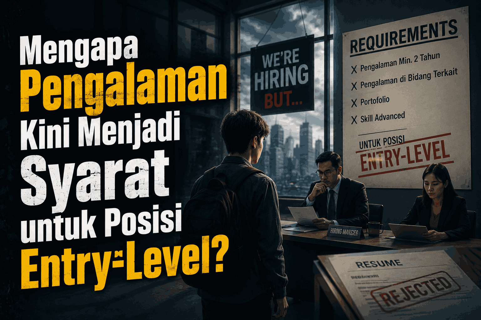 Mengapa Pengalaman Kini Menjadi Syarat untuk Posisi Entry-Level?