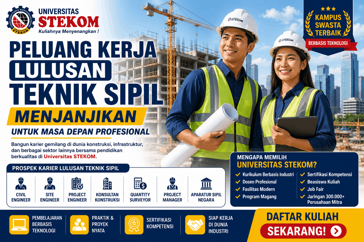 Peluang Kerja Lulusan Teknik Sipil Menjanjikan untuk Masa Depan Profesional