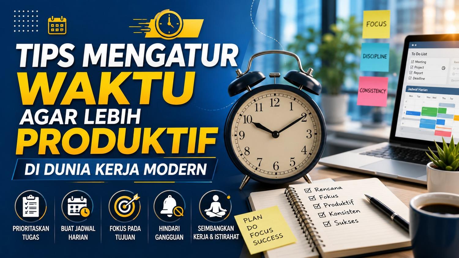 Tips Mengatur Waktu Agar Lebih Produktif di Dunia Kerja Modern