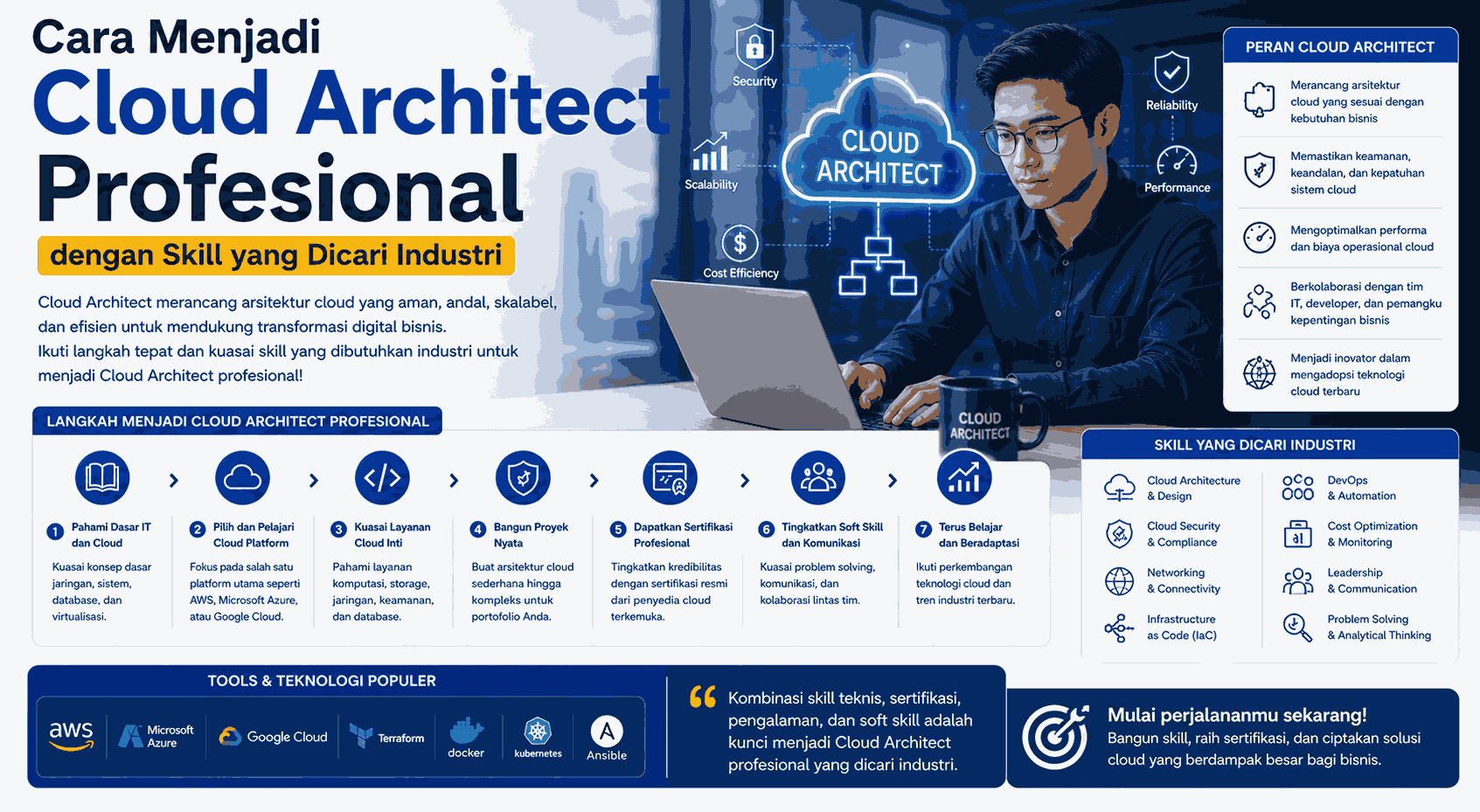 Cara Menjadi Cloud Architect Profesional dengan Skill yang Dicari Industri