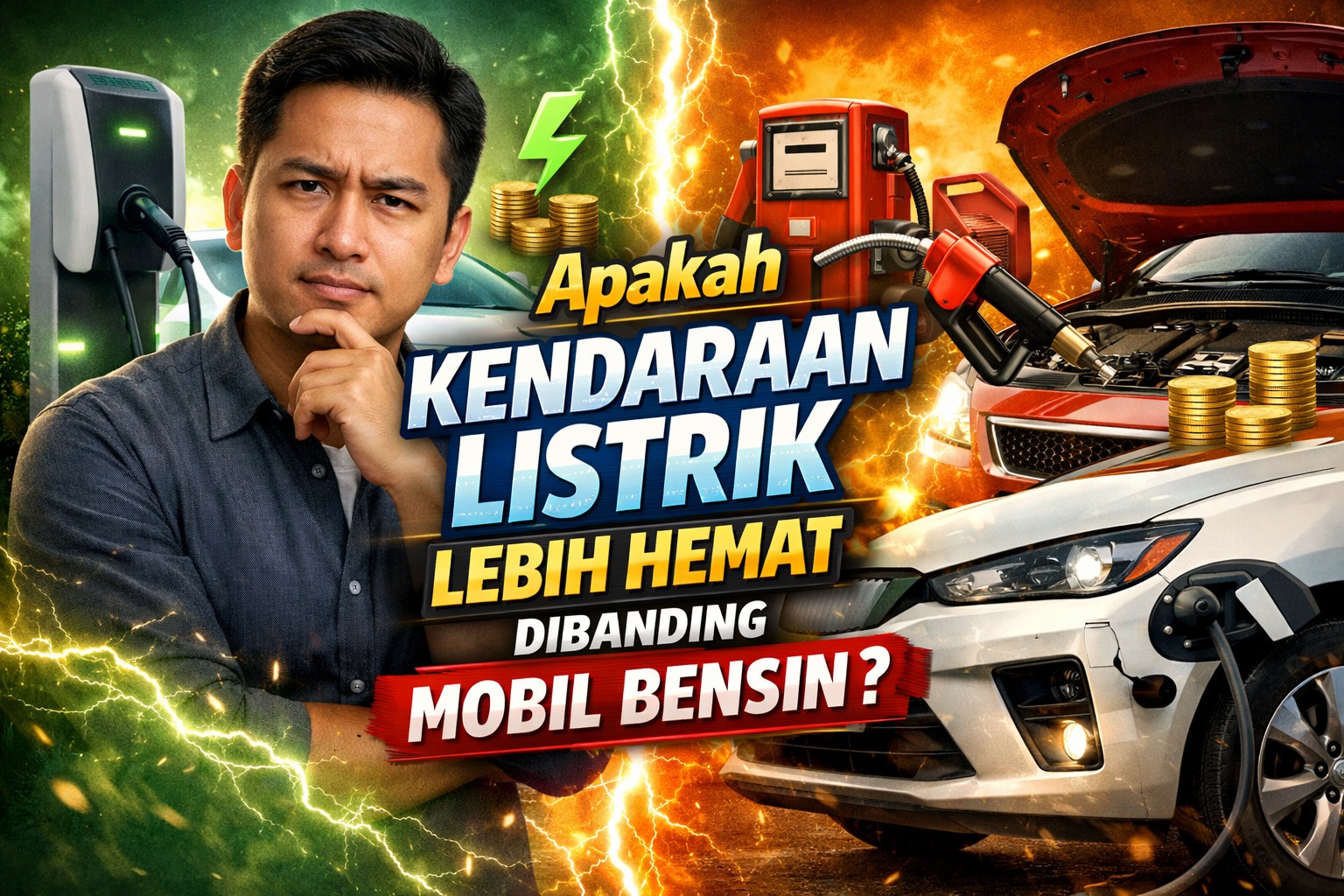 Apakah Kendaraan Listrik Lebih Hemat Dibanding Mobil Bensin?