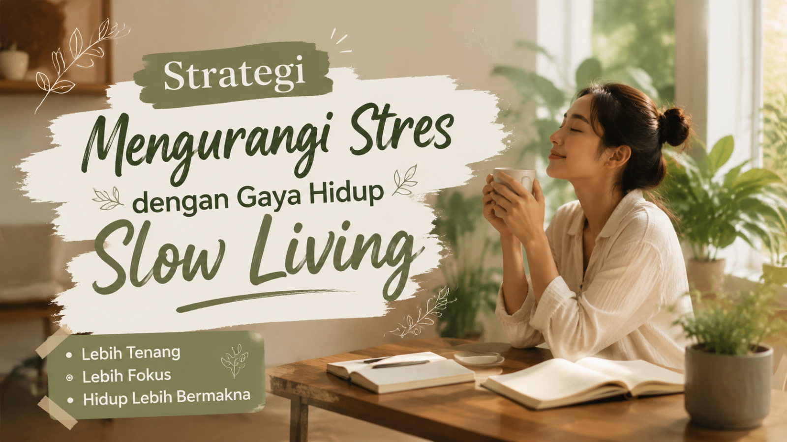 Strategi Mengurangi Stres Dengan Gaya Hidup Slow Living