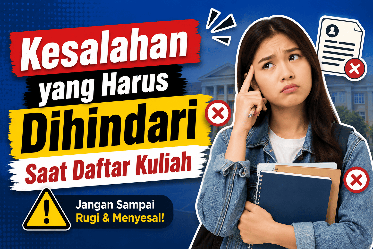 Kesalahan yang Harus Dihindari Saat Daftar Kuliah