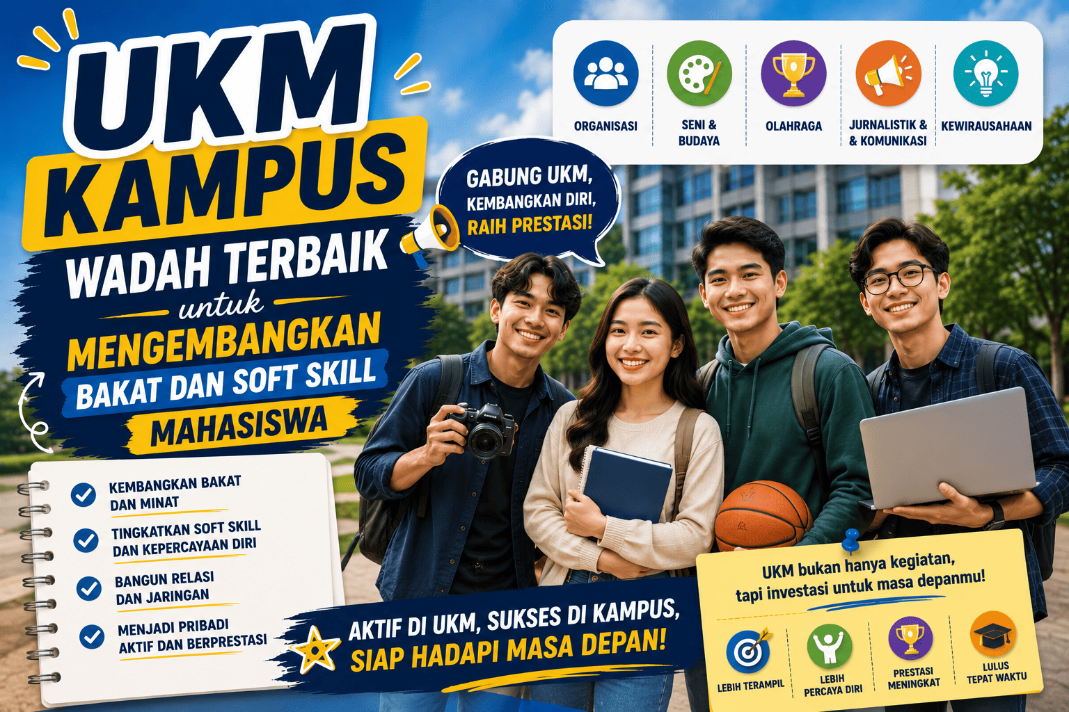 UKM Kampus, Wadah Terbaik untuk Mengembangkan Bakat dan Soft Skill Mahasiswa