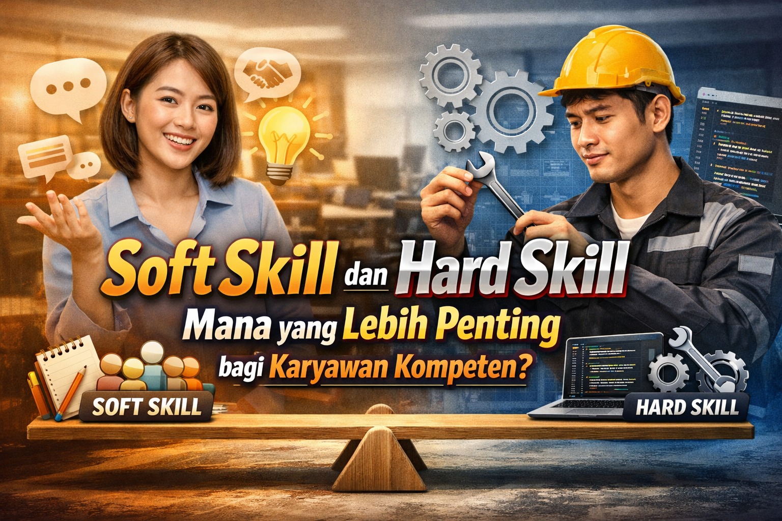Soft Skill dan Hard Skill Mana yang Lebih Penting bagi Karyawan Kompeten?