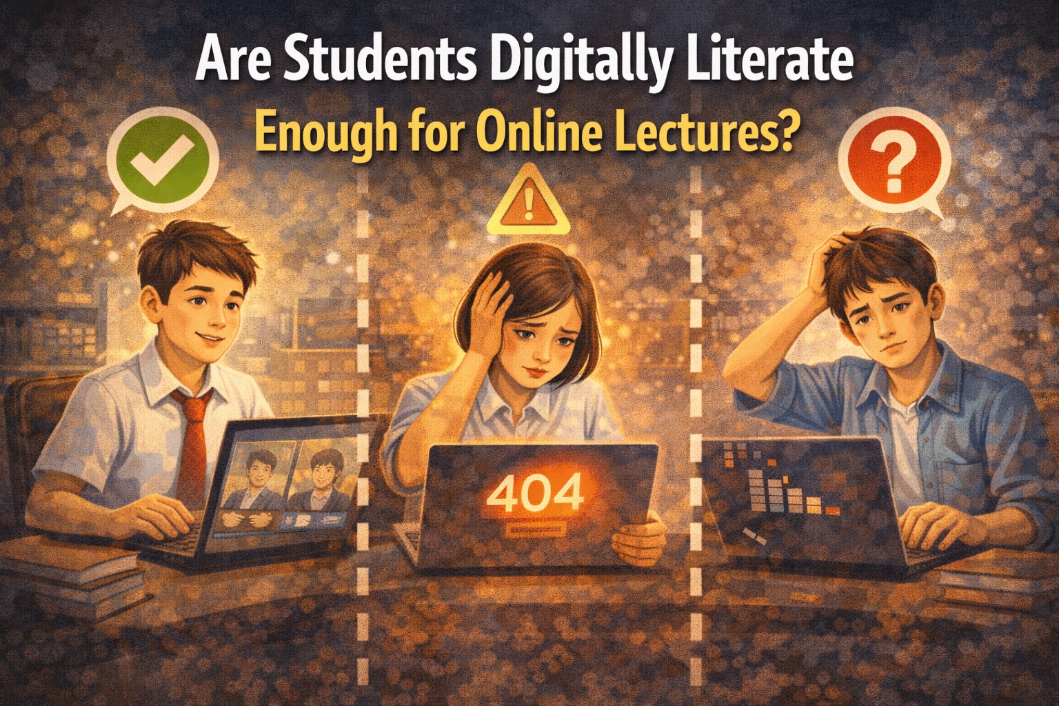 Are Students Digitally Literate Enough for Online Lectures?