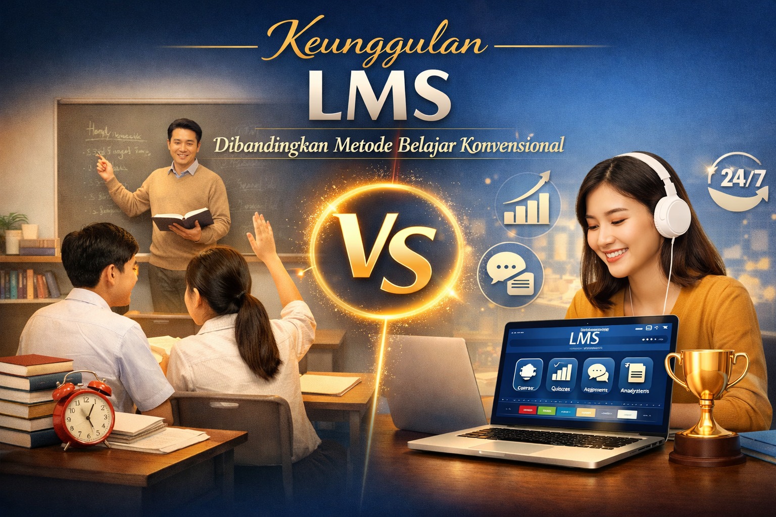 Keunggulan LMS Learning Management System Dibandingkan Metode Belajar Konvensional