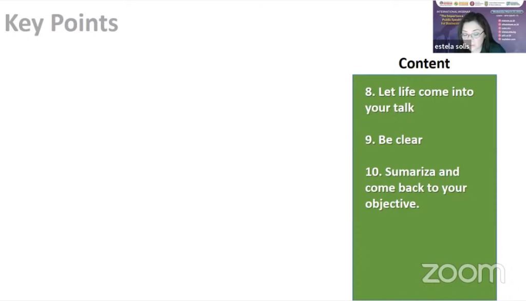 2023 - International Webinar - The important of public speaking for bussinessman - Part 8