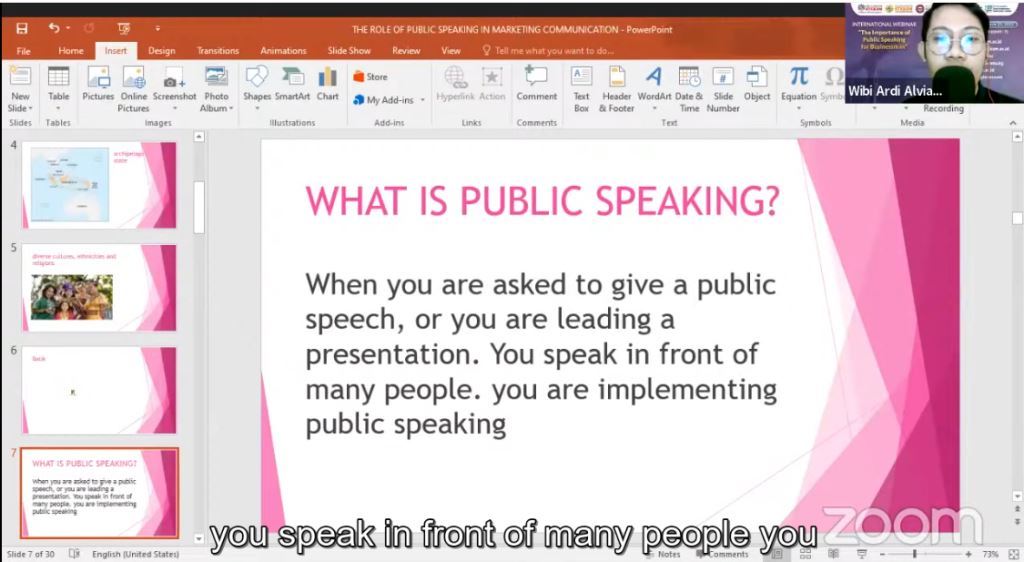 2023 -  International Webinar - The important of public speaking for bussinessman - Part 12