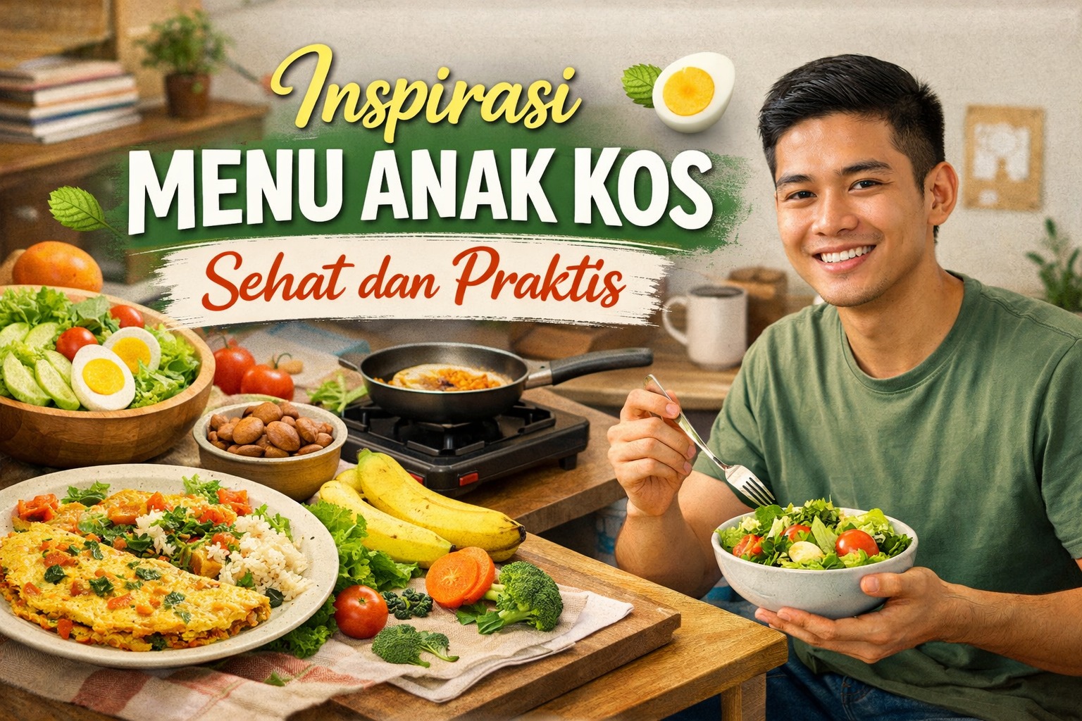 Inspirasi Menu Anak Kos Sehat dan Praktis  