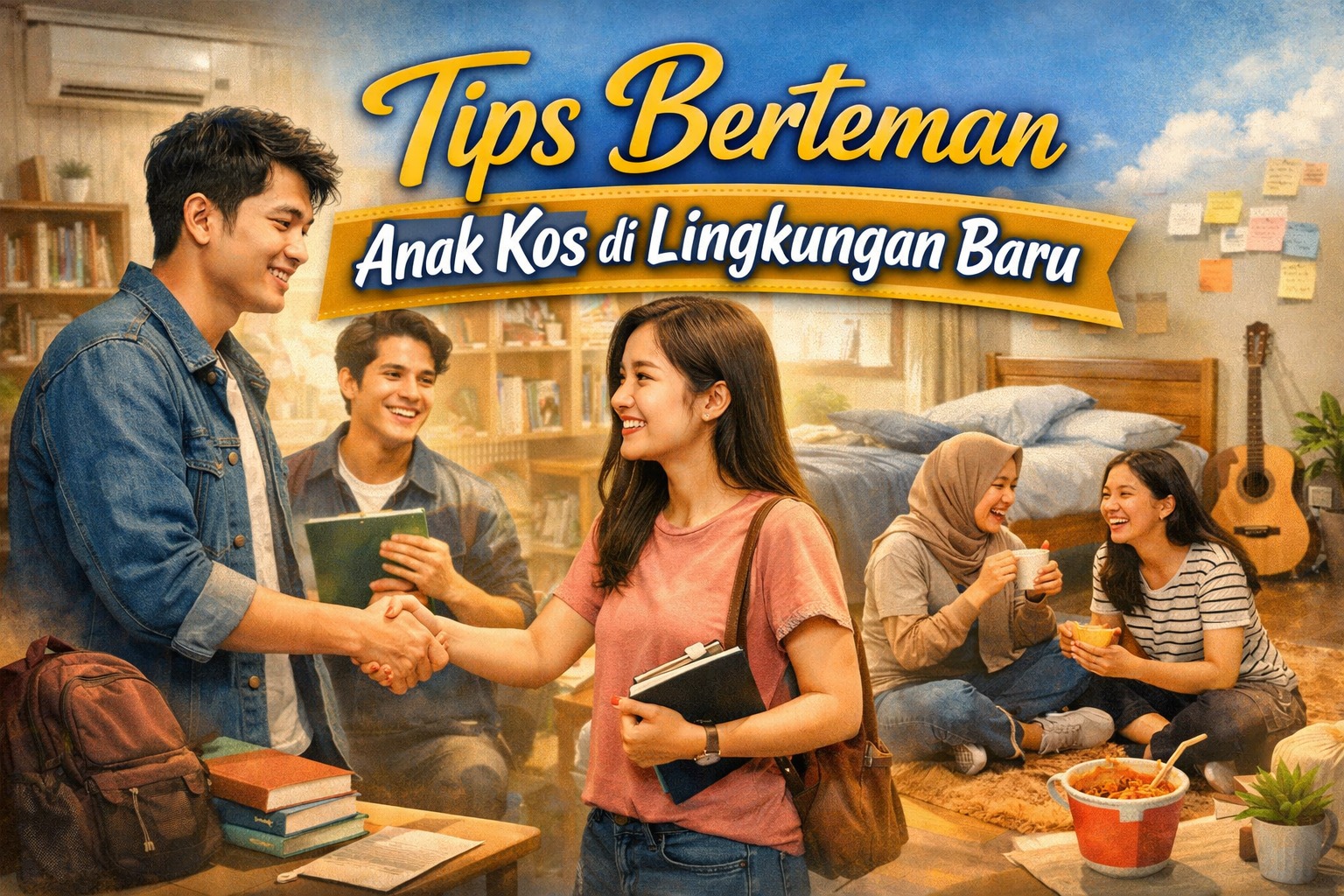 Tips Berteman Anak Kos di Lingkungan Baru  
