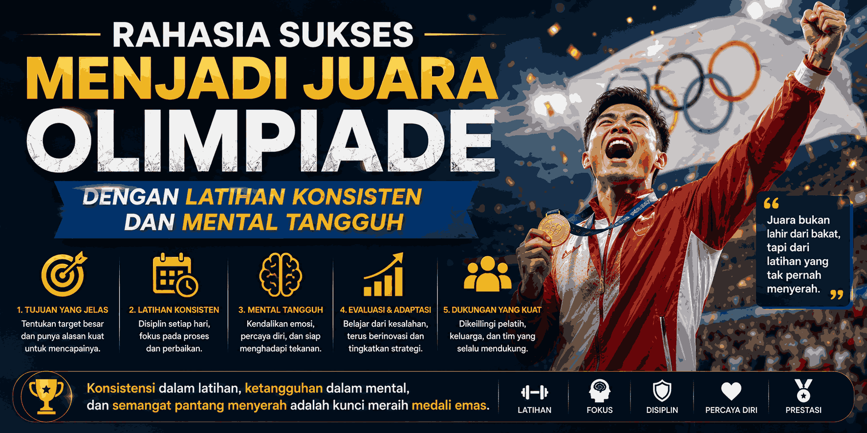 Rahasia Sukses Menjadi Juara Olimpiade dengan Latihan Konsisten dan Mental Tangguh