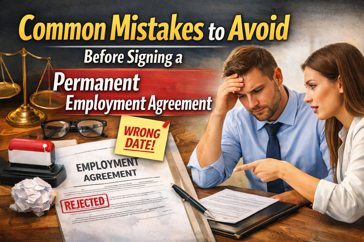 Common Mistakes to Avoid Before Signing a Permanent Employment Agreement