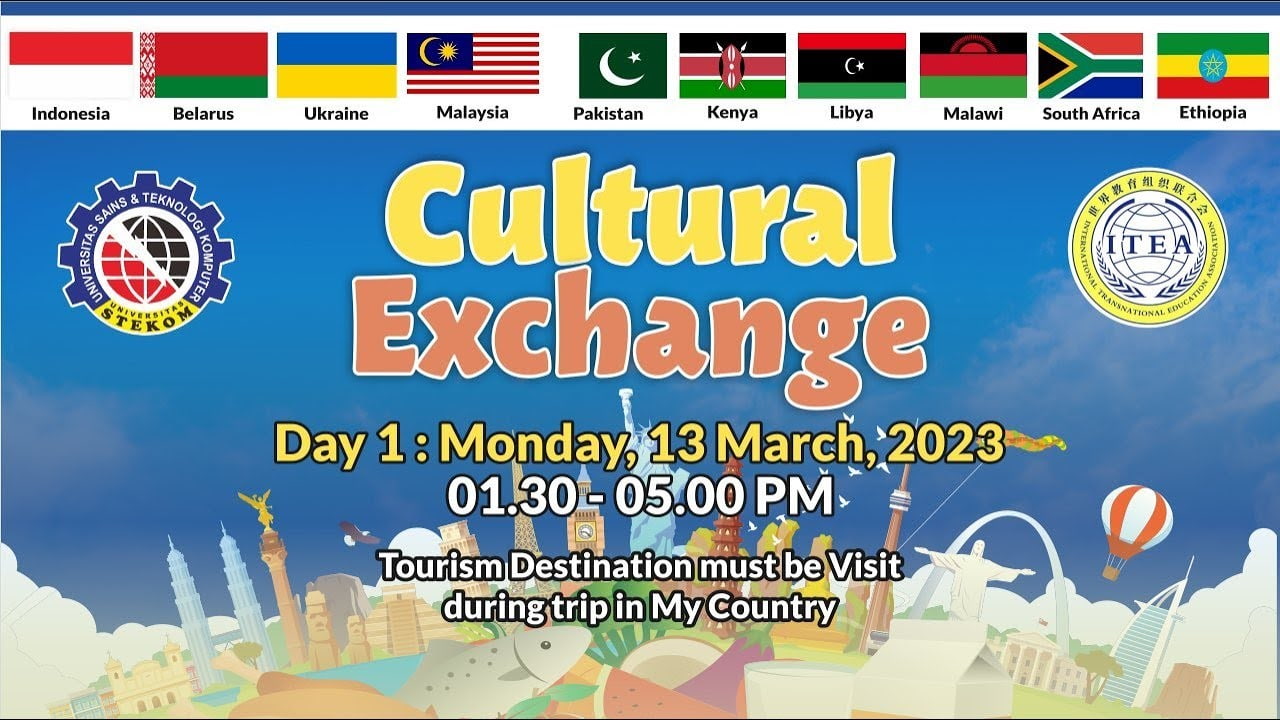 CULTURAL EXCHANGE Day 1  Tourism Destination must be Visit during trip in My Country