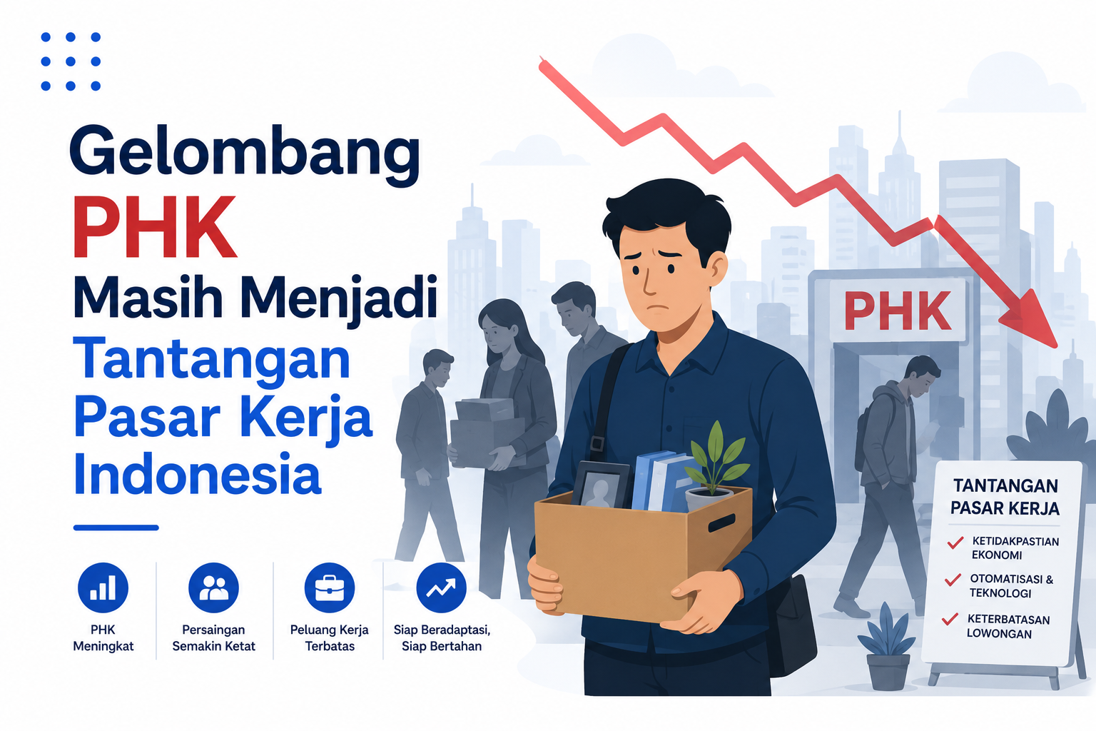 Gelombang PHK Masih Menjadi Tantangan Pasar Kerja Indonesia