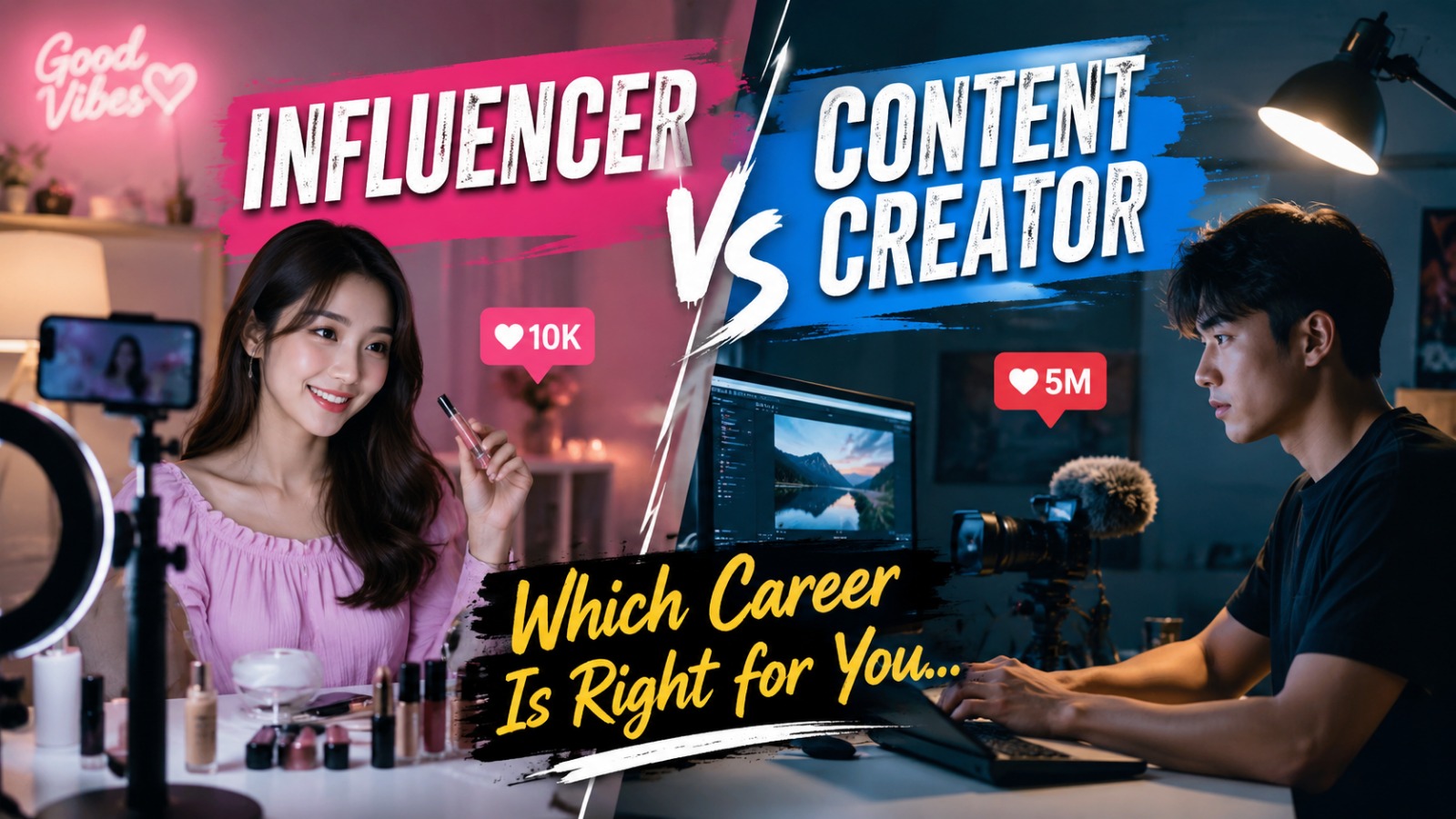 Influencer vs Content Creator Which Career Is Right for You