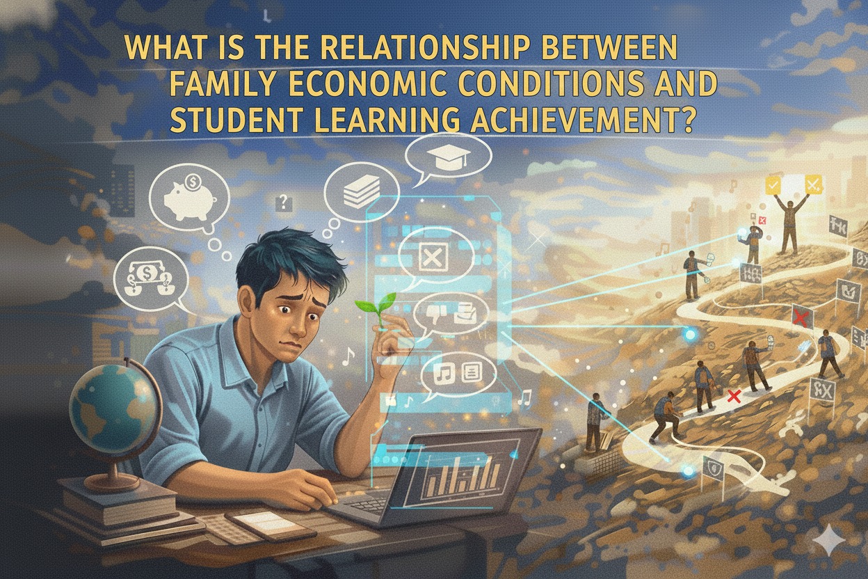 What is the Relationship Between Family Economic Conditions and Student Learning Achievement?