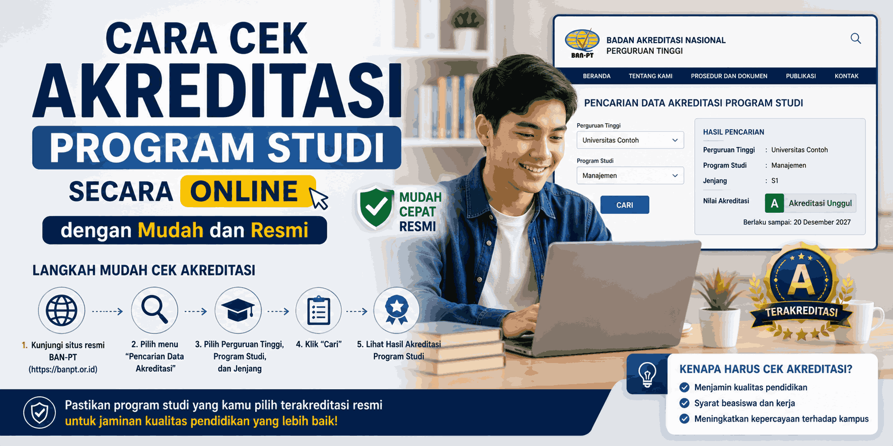 Cara Cek Akreditasi Program Studi Secara Online dengan Mudah dan Resmi