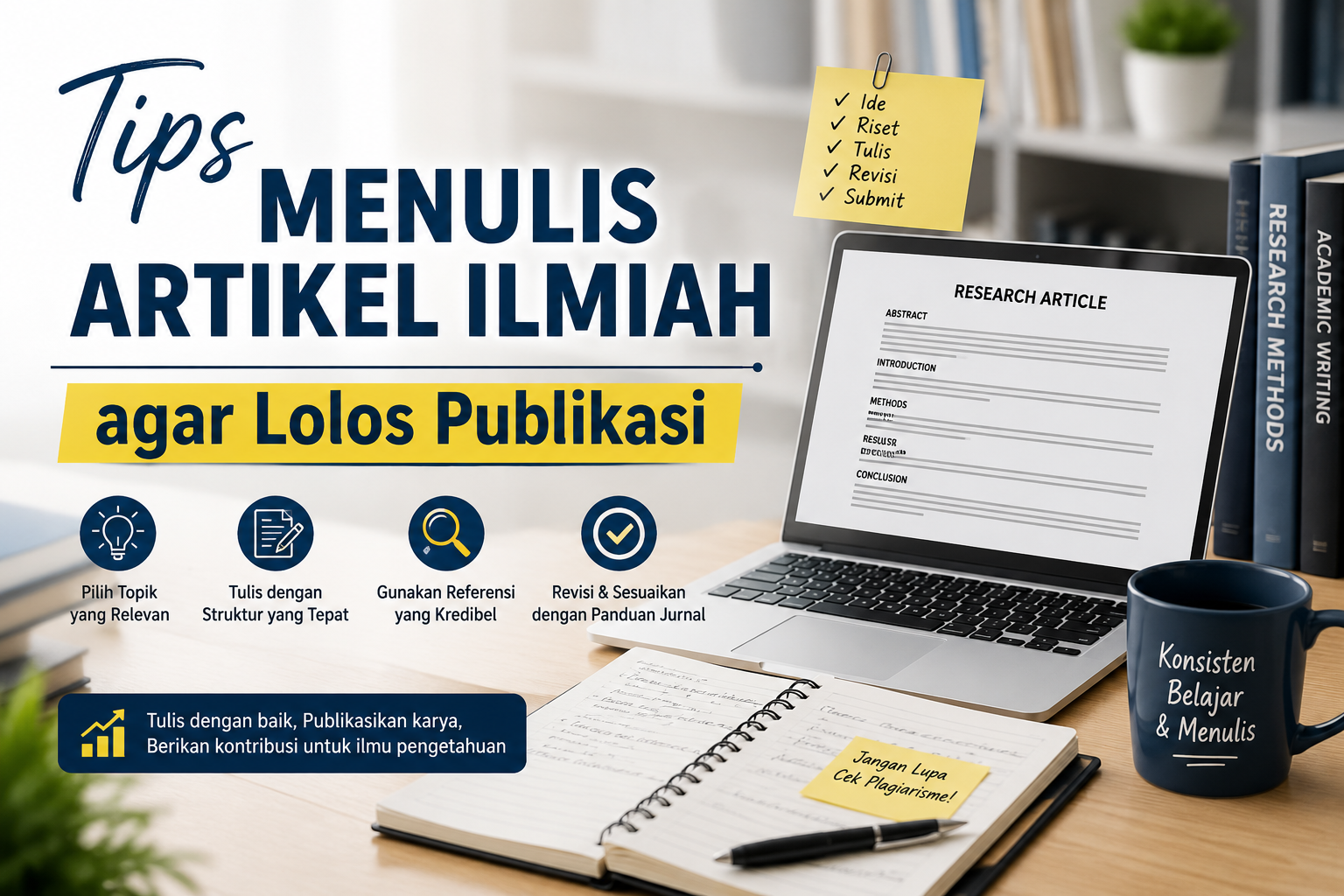 Tips Menulis Artikel Ilmiah agar Lolos Publikasi