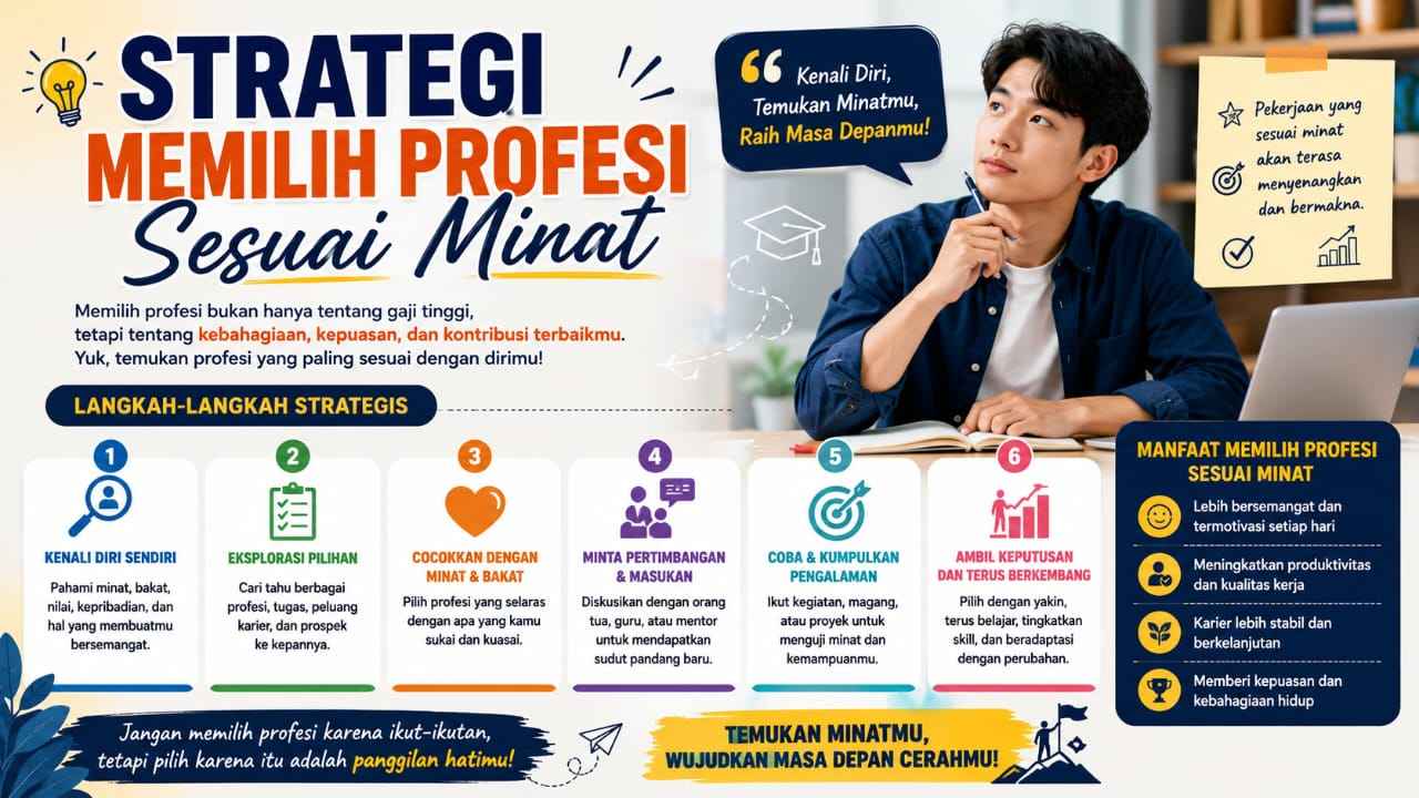 Strategi Memilih Profesi Sesuai Minat