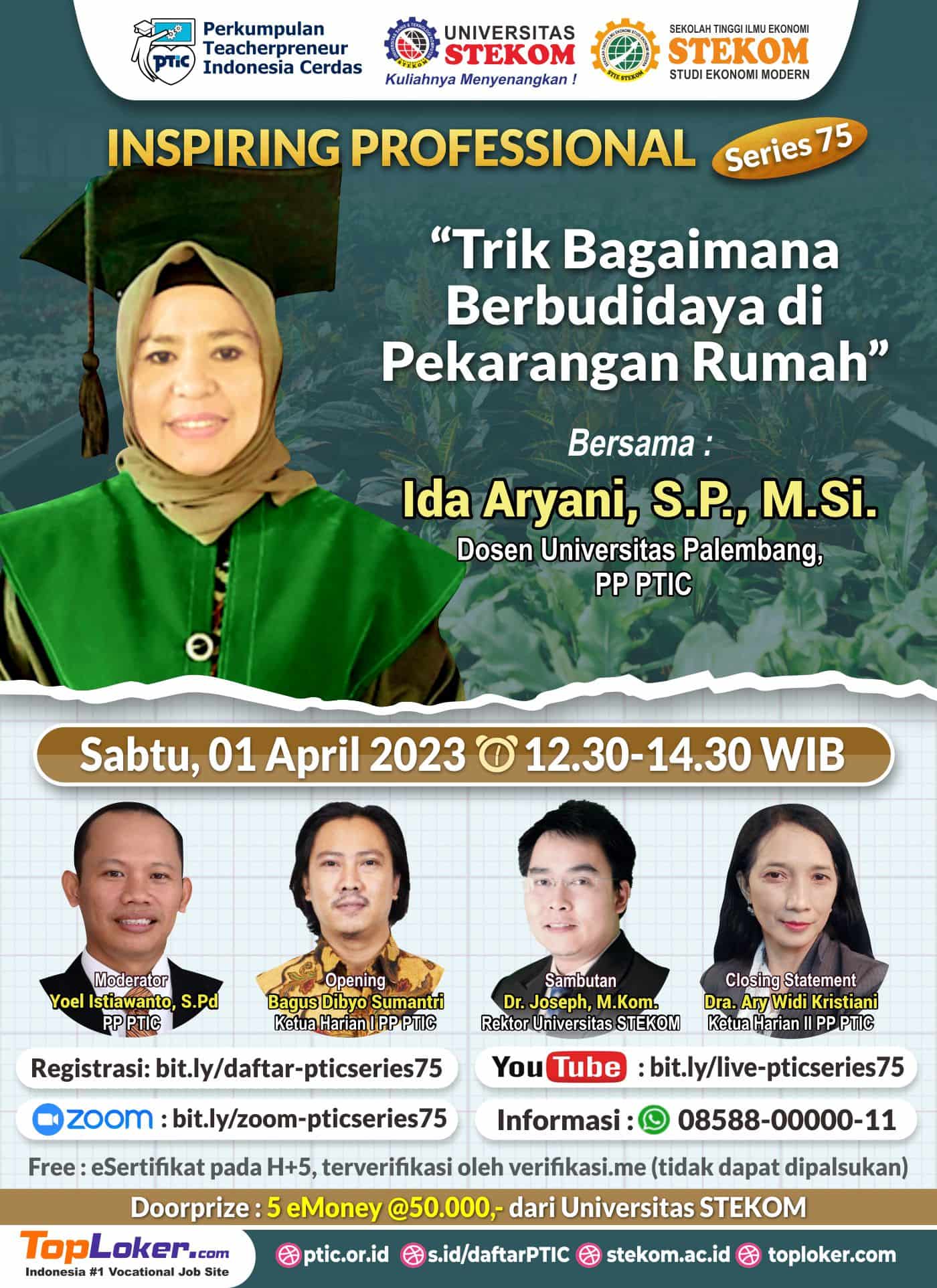 INSPIRING PROFESSIONAL Trik Bagaimana Berbudidaya di Pekarangan Rumah