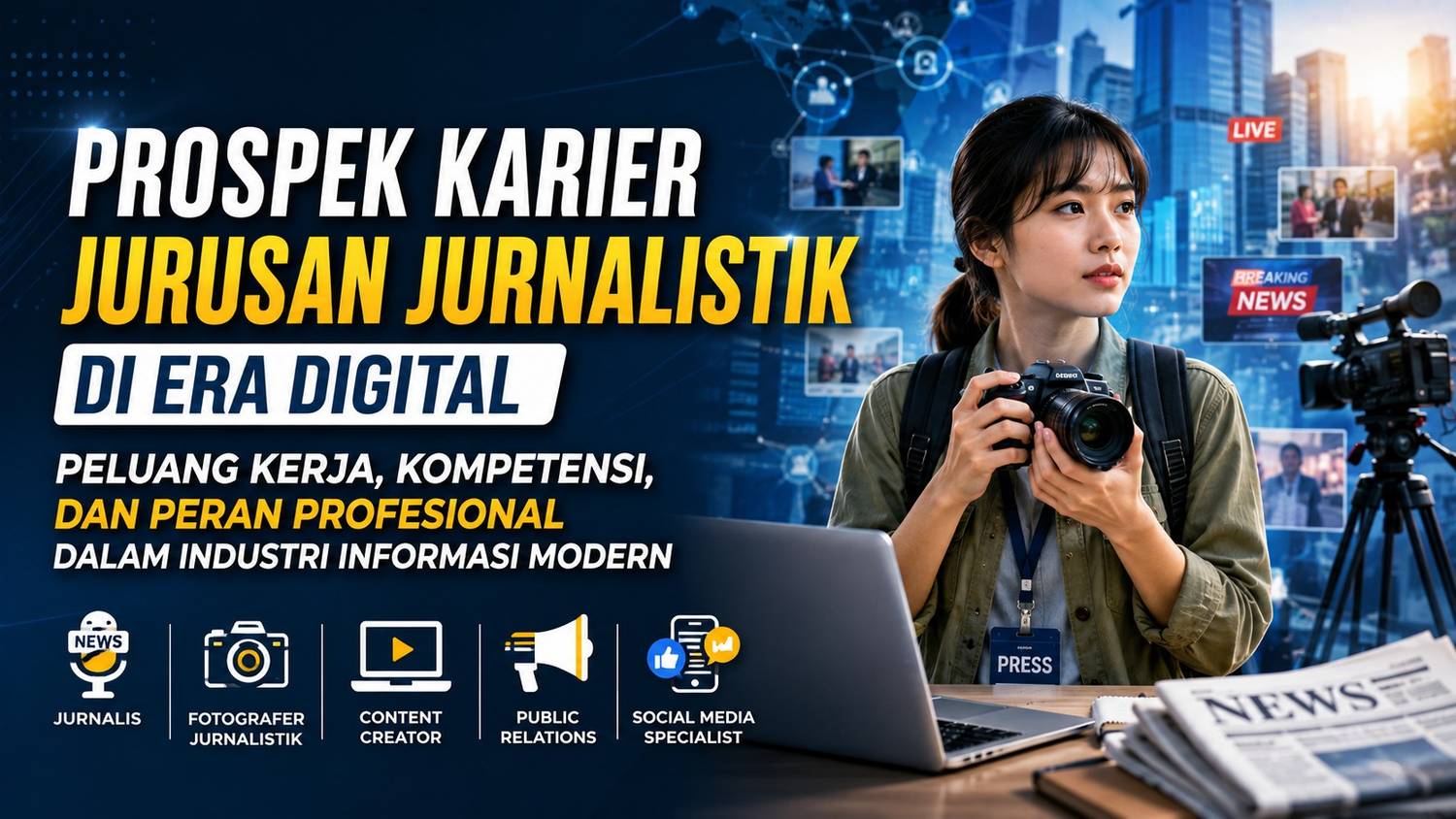 Prospek Karier Jurusan Jurnalistik di Era Digital Peluang Kerja Kompetensi dan Peran Profesional dalam Industri Informasi Modern