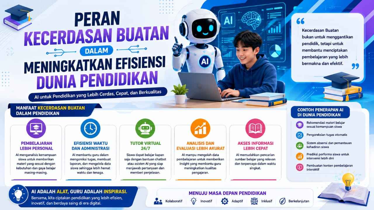 Peran Kecerdasan Buatan dalam Meningkatkan Efisiensi Dunia Pendidikan