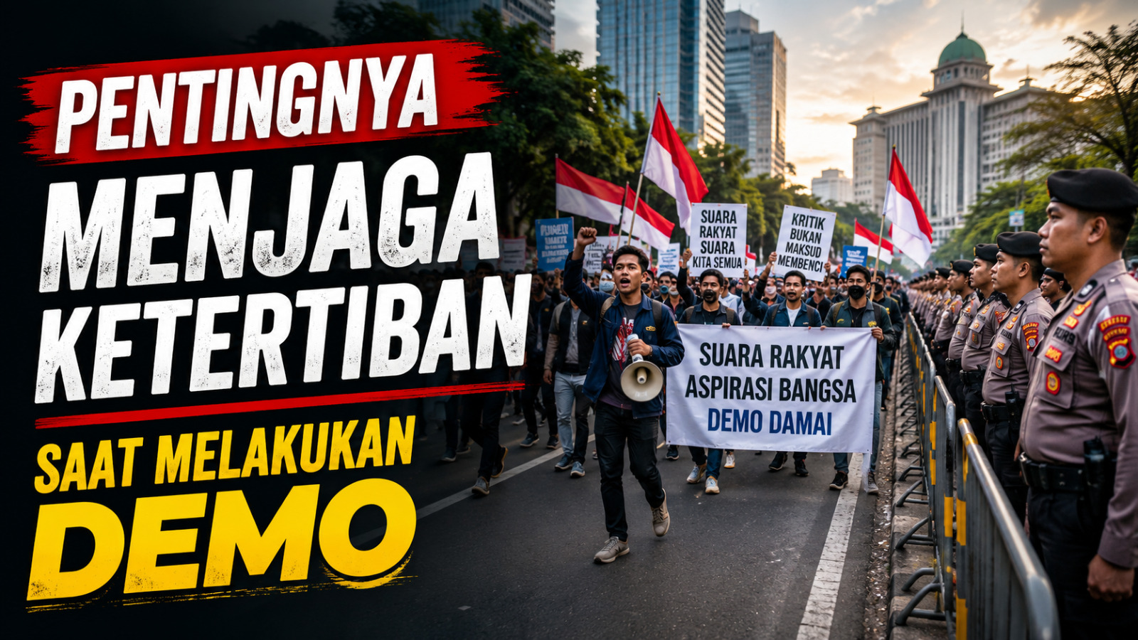Pentingnya Menjaga Ketertiban Saat Melakukan Demo