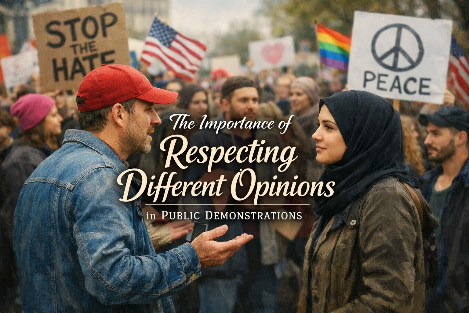 The Importance of Respecting Different Opinions in Public Demonstrations