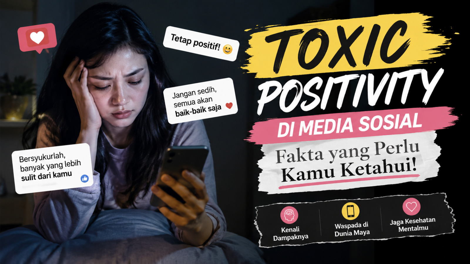 Toxic Positivity di Media Sosial Fakta yang Perlu Kamu Ketahui