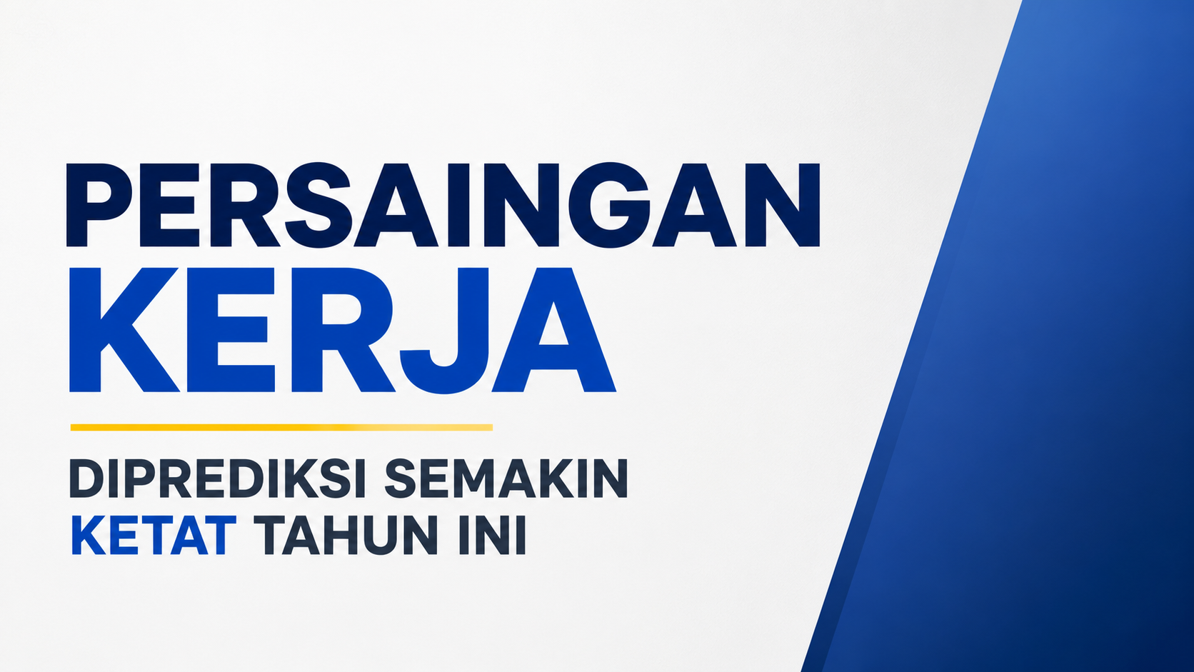 Persaingan Kerja Diprediksi Semakin Ketat Tahun Ini