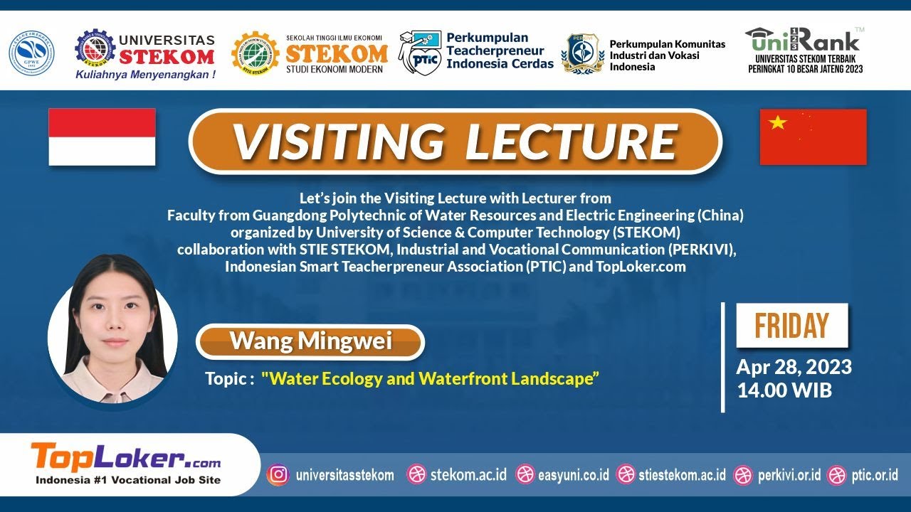 VISITING LECTURE DAY 1 Water Ecology and Waterfront Landscape