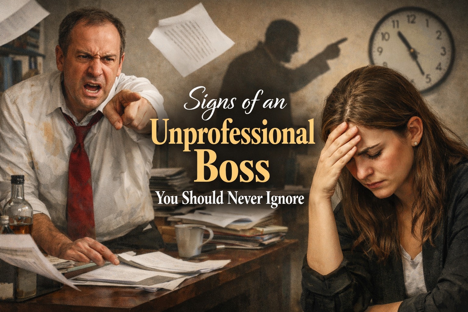 Signs of an Unprofessional Boss You Should Never Ignore