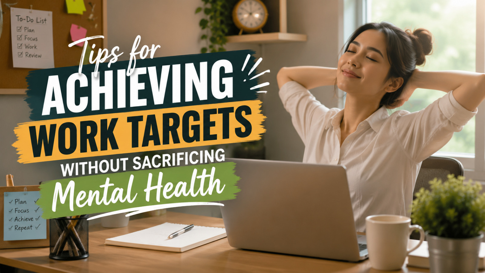 Tips For Achieving Work Targets Without Sacrificing Mental Health