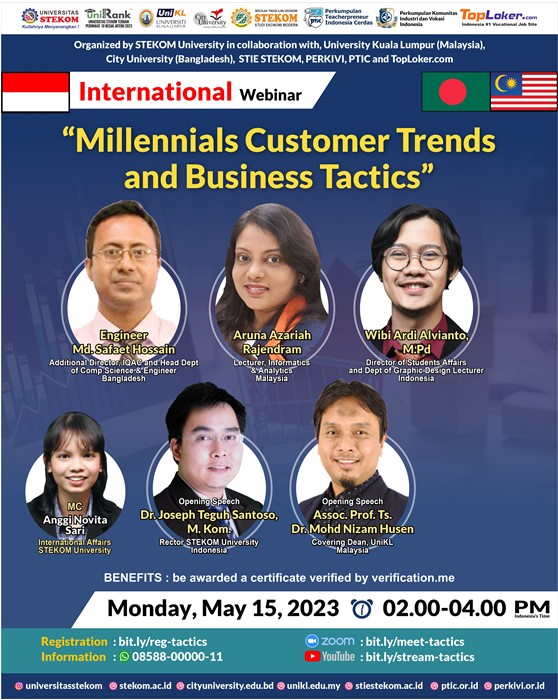 INTERNATIONAL WEBINAR Millennials Customer Trends and Business Tactics