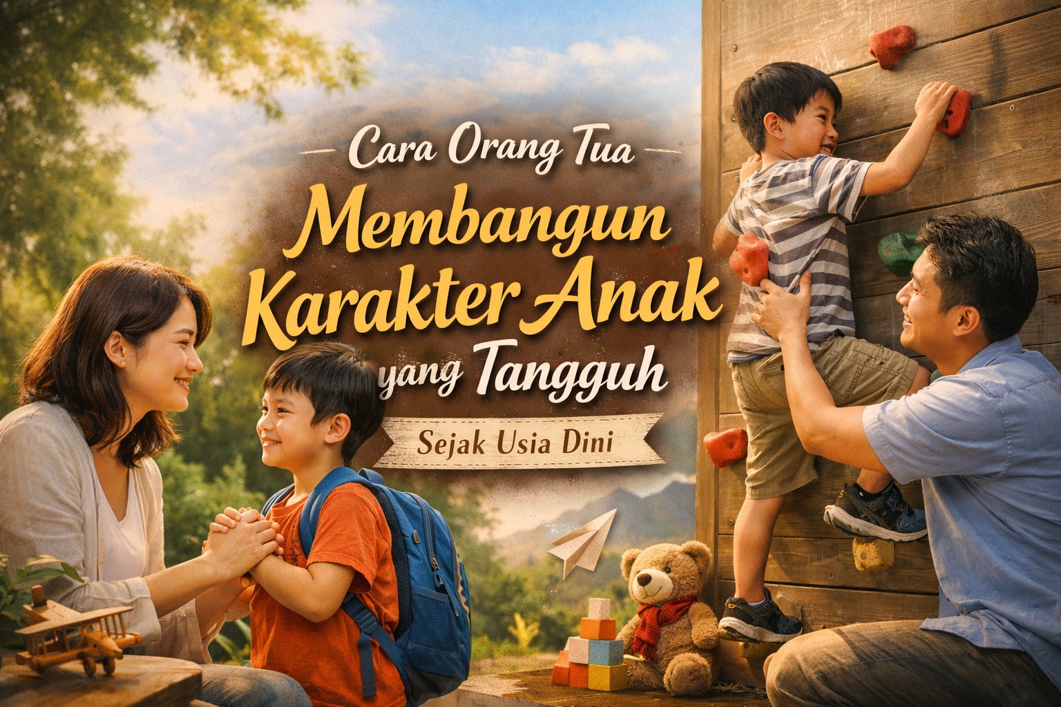Cara Orang Tua Membangun Karakter Anak yang Tangguh Sejak Usia Dini