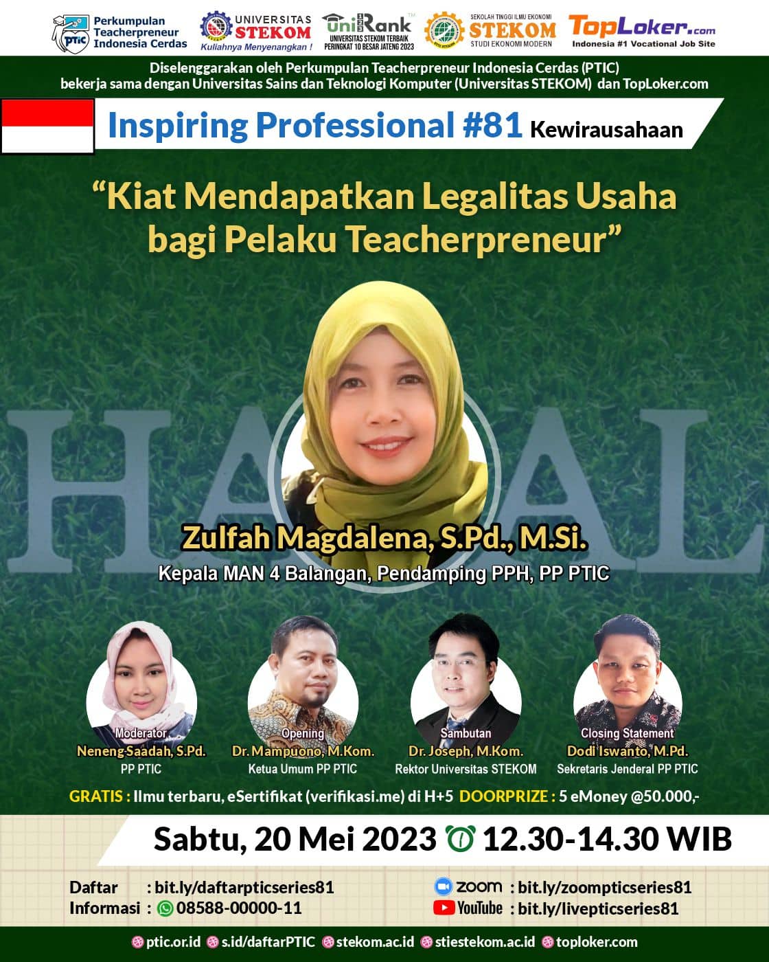 INSPIRING PROFESSIONAL Kiat Mendapatkan Legalitas Usaha bagi Pelaku Teacherpreneur