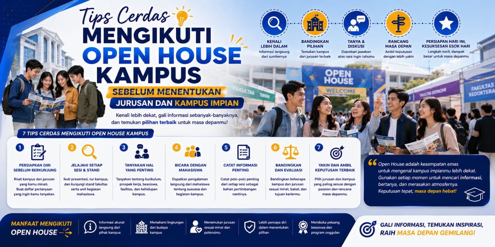 Tips Cerdas Mengikuti Open House Kampus Sebelum Menentukan Jurusan dan Kampus Impian